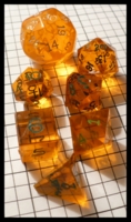 Dice : Dice - DM Collection - Armory Orange Transparent 2nd Generation A Set